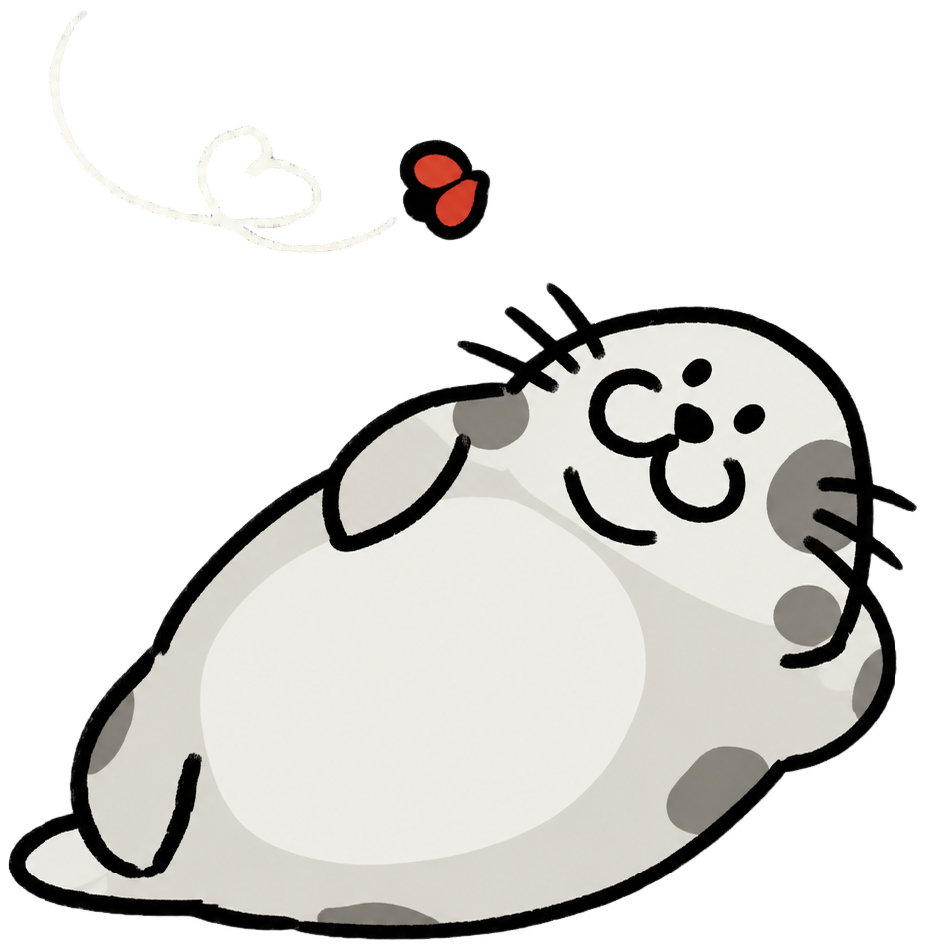 Tovu resting with a drifting heart